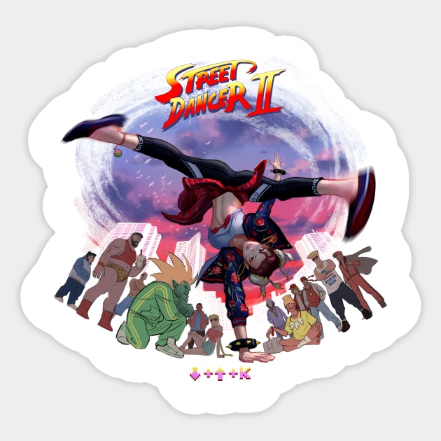 Street Dancer II Sticker by ohshirtdotnet